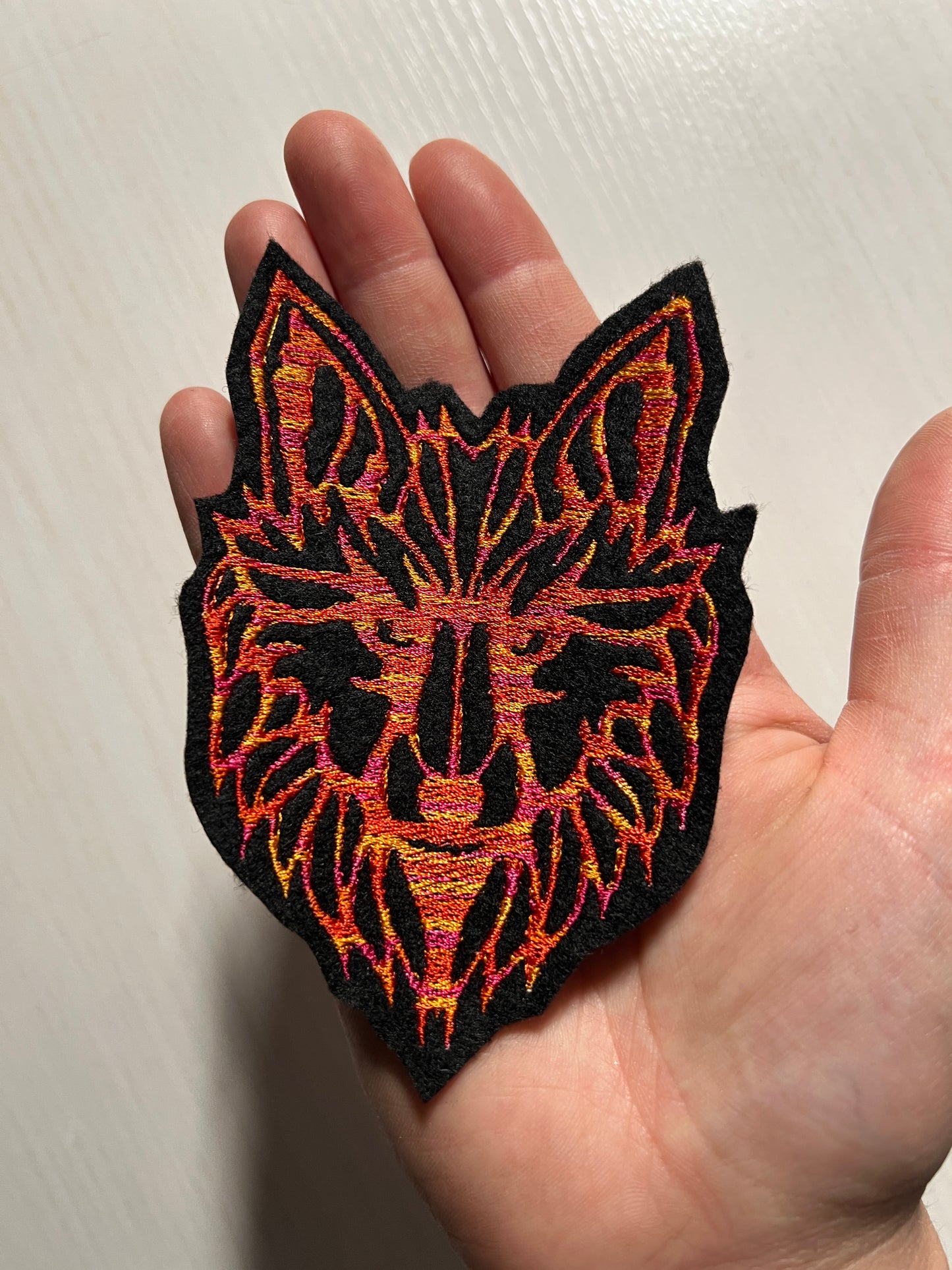 PATCH - BAND FOX HEAD FLAMES