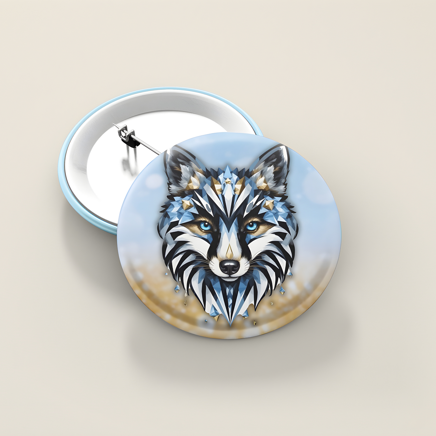BUTTON BUNDLE #1 - THE FOX HEADS (25mm)