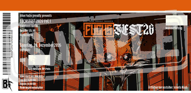 FUCHSFEST 2026 VOL. I - "Early Bird"